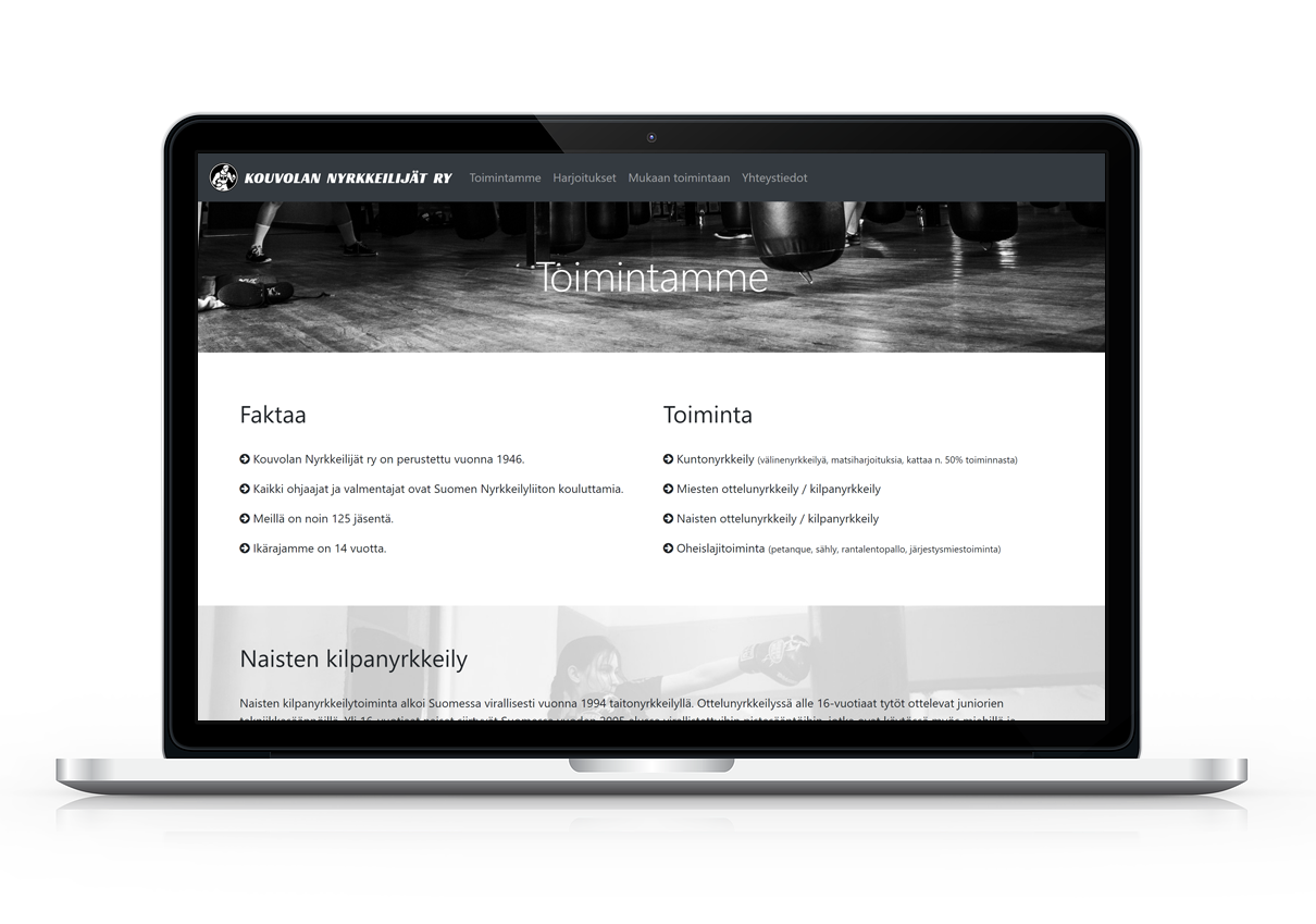 Kouvolan nyrkkeilijät toimintamme